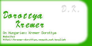 dorottya kremer business card